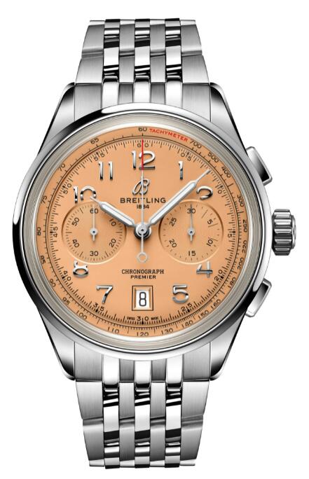 Review 2023 Breitling Premier B01 Chronograph 42 Replica Watch AB0145331K1A1 - Click Image to Close